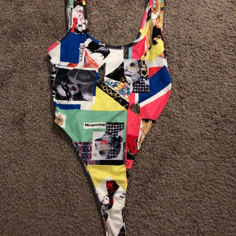 Magazine article colorful bodysuit